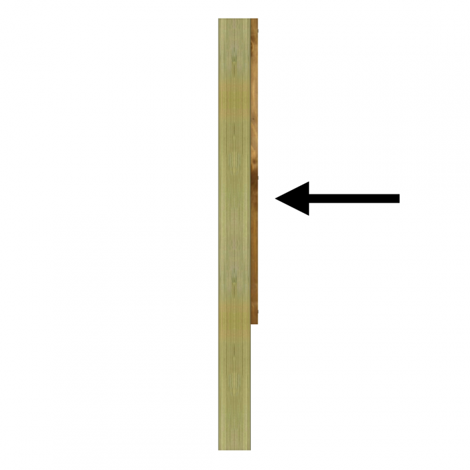 Clôture simple face