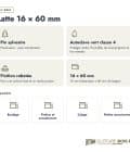 Latte autoclave 16x60 en pin sylvestre raboté : caractéristiques