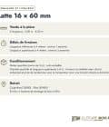 Latte autoclave 16x60 en pin sylvestre raboté : commande et livraison