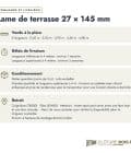 Lame de terrasse 27x145 en pin sylvestre autoclave vert : commande et livraison