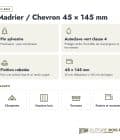Madrier 45x145 en pin sylvestre raboté, autoclave vert : caractéristiques