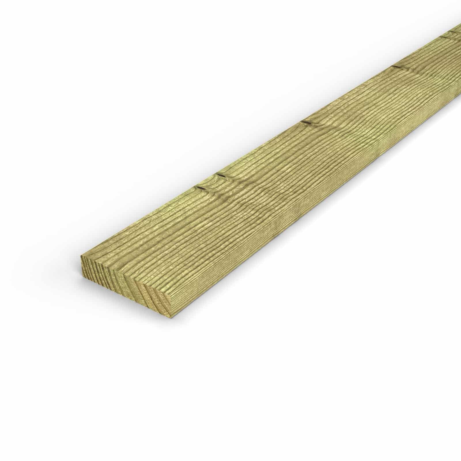 Madrier 45x195 en pin sylvestre raboté, autoclave vert : pièce seule