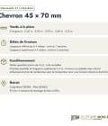 Chevron 45x70 autoclave pour ossature de clôture : commande et livraison