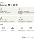 Profilé bois U 45x95 en pin sylvestre autoclave vert : caractéristiques