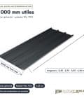 Bac acier anti-condensation anthracite RAL 7016, film 95 g/m² : pièce cotée et longueurs