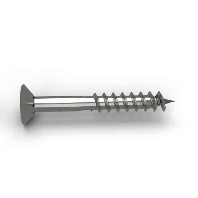 Vis inox clôture A2 à tête fraisée, boîte de 200, de 4x30 à 5x100 mm : piece