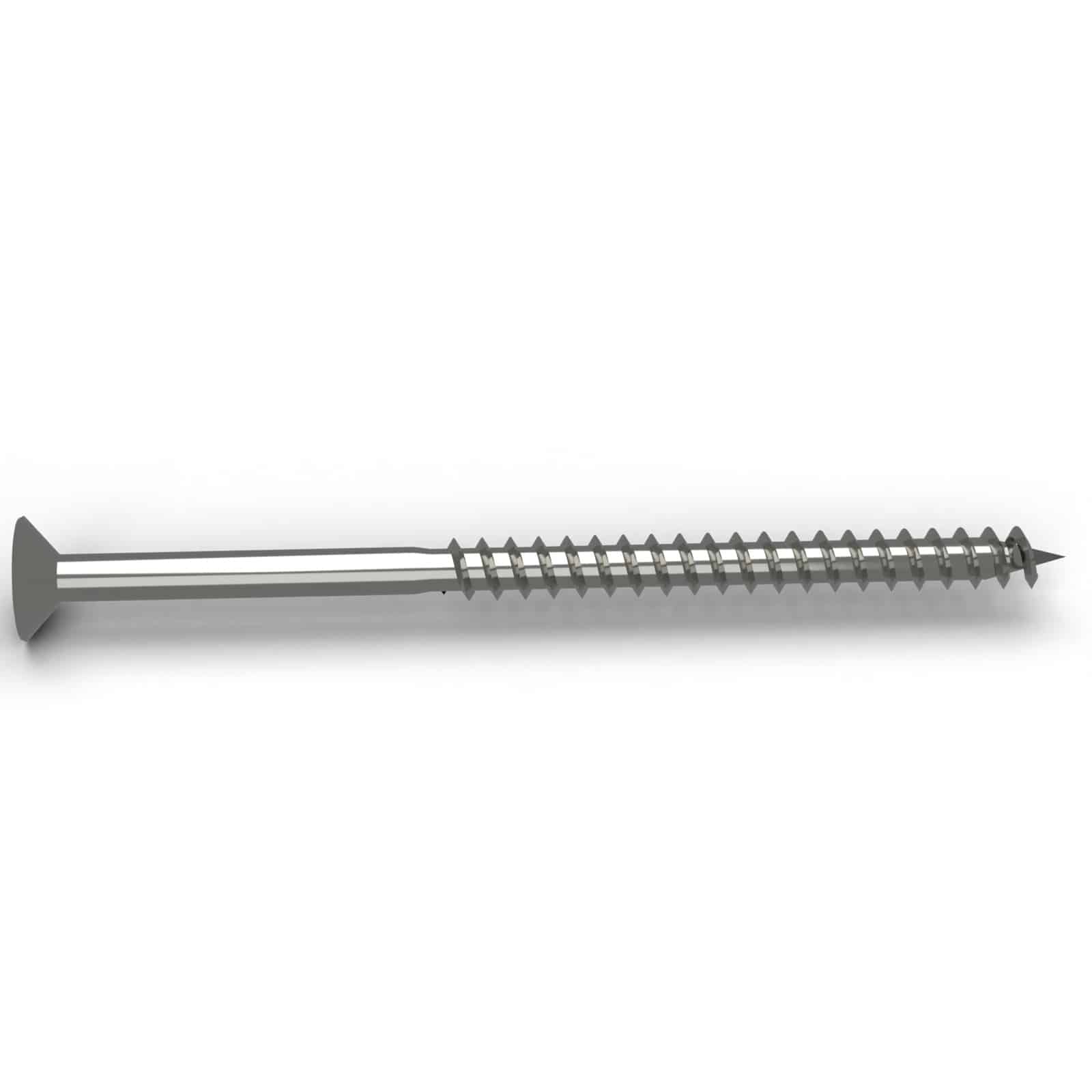Vis 6x100 structure, acier zingué ou inox A2, Torx T30, boîte de 100 : piece