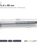Vis à embase zinguée 6x80, 8x80 et 8x100, tête large, boîtes de 100 ou 50 : piece cotee
