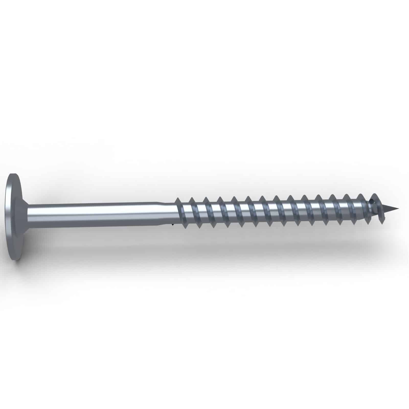 Vis à embase zinguée 6x80, 8x80 et 8x100, tête large, boîtes de 100 ou 50 : piece