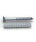 Vis et cheville 6x60 Torx T30, boîte de 200 vis et 200 chevilles nylon : piece