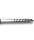 Vis bois dur 5x50 inox A2, tête réduite, double filet, boîte de 200 : piece