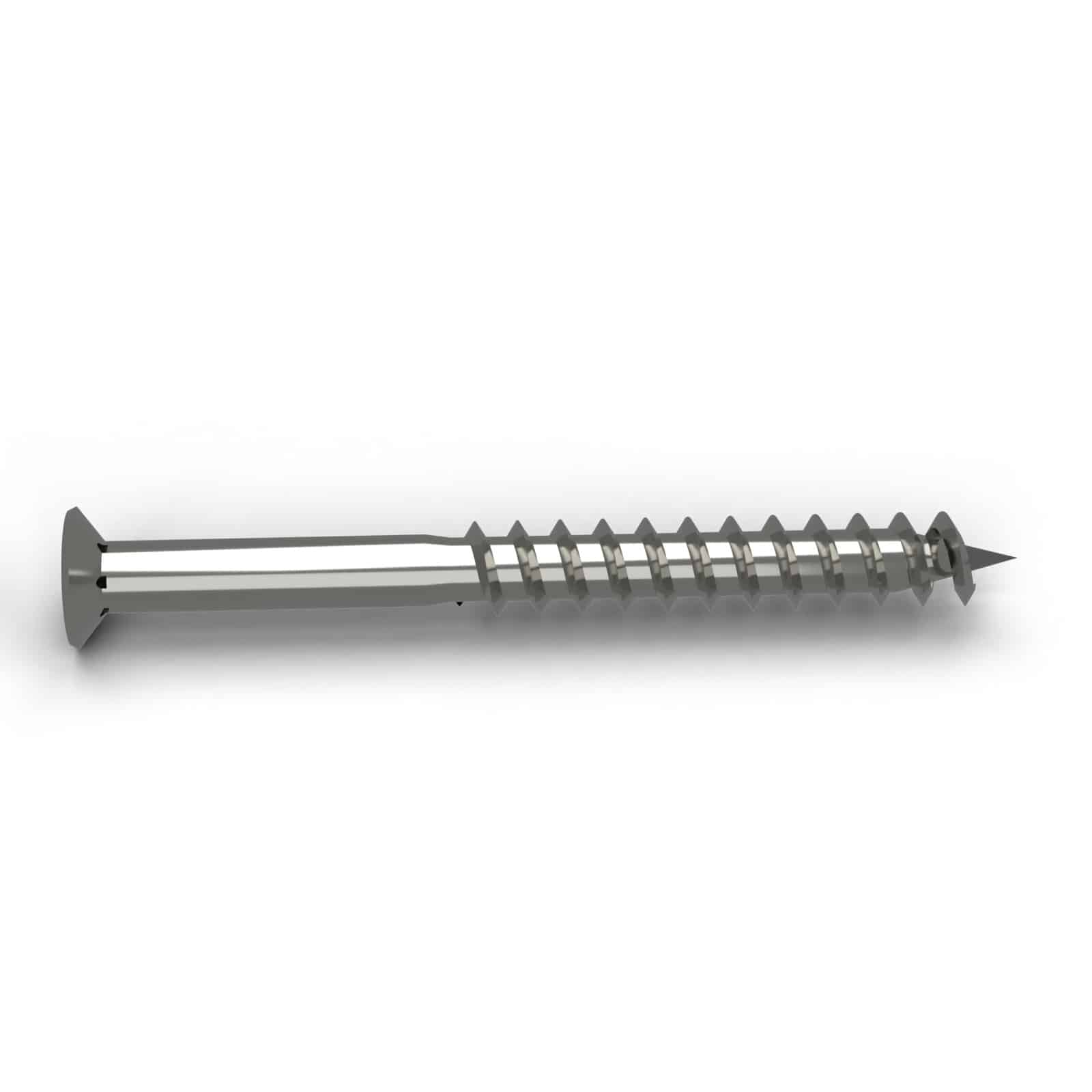 Vis bois dur 5x50 inox A2, tête réduite, double filet, boîte de 200 : piece